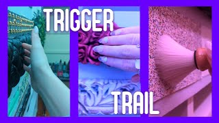 Trigger Trail 6️⃣ LOFI ASMR including: cosmetics, glitter brushing, tool swapping on different laps