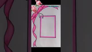 Border Design for Project Easy and Beautiful New😍/Project Work Designs #viral #youtubeshorts #shorts