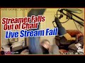 Streamer Falls Out of Chair, Live Stream Fail