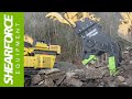 SHEARFORCE Fixed Demolition Pulverizers for Excavators | Secondary Demolition and Concrete Recycling