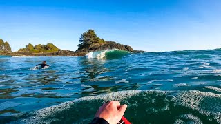 LOCAL WEDGE GOES FROM NOVELTY TO FULL ON GNARLY!! (RAW POV SURFING)