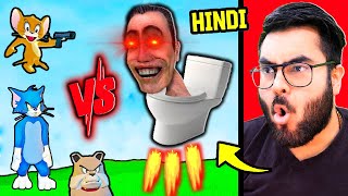 😂 TOM & JERRY VS SKIBIDI Toilet 🚽 | Funny Moments | Hitesh KS