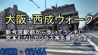 【西成散歩】ドヤ街を歩く・大阪・西成グルメ/新今宮駅前から、釜ヶ崎・あいりん地区・西成を歩く・ランチは「宮本むなし」