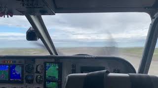 GippsAero GA8 Airvan take off from Toksook Bay