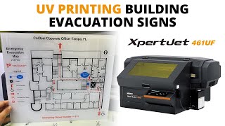 UV Printed Evacuation Signs | Mutoh XpertJet 461UF