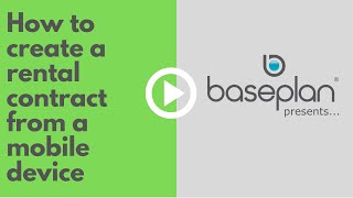How to create a rental contract from a mobile device