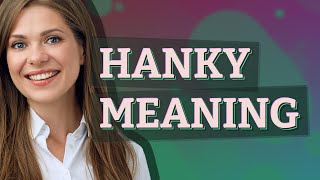 Hanky | meaning of Hanky