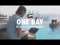 🌊 One Day in Life: Coding & Chilling at AURA SKYPOOL (@Dubai)