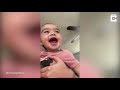 baby can t contain her excitement when dad finally gets home