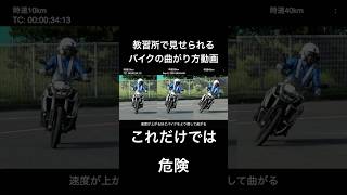 バイクは傾けるほど曲がるわけではない実験　 #バイク