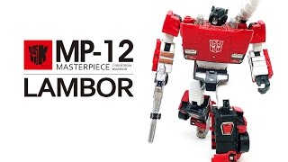 KL變形金剛玩具分享77 MP-12 橫砲／斯韋伯＋第三方貼紙 Masterpiece Lambor+Reprolabels