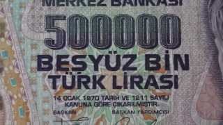 Besyüz Bin 500.000 Türk Lirasi banknote of Turkey from 1970