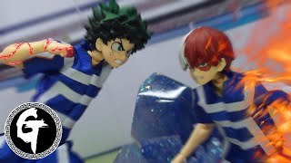 Deku vs Todorok-My Hero Academia stop motion 緑谷出久 VS 轟焦凍-僕のヒーローアカデミア