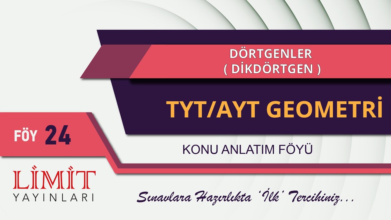 TYT/AYT Geometri Konu Anlatımı: Dörtgenler (Dikdörtgen) - YouTube