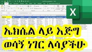 ኤክሴል ላይ እጅግ ወሳኝ ነገር ላሳያችሁ | How to Freeze Rows and Columns in Excel