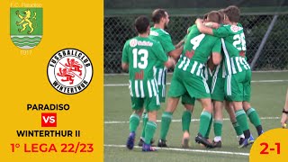 Paradiso VS Winterthur II (1° Liga 22/23)