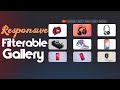 Responsive Filterable Images Gallery using HTML,CSS & JavaScript