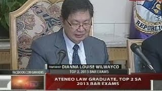 QRT: Ateneo law graduate, top 2 sa 2013 bar exams