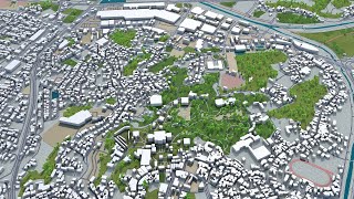 Narita city Japan 3d model  40km