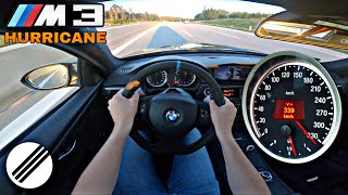 340km/h !! BMW INFINITAS HURRICANE M3 TOP SPEED DRIVE ON GERMAN AUTOBAHN 🏎