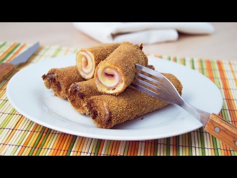 Ham & Cheese Bread Rolls - Fried Ham & Cheese Appetizer Recipe Ham & Cheese Bread Rolls - Fried Ham & Cheese Appetizer Recipe