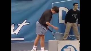Rafael Nadal ( 14 years old)  winning a Tournament and signing Autographs