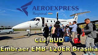 ✈️TRIP REPORT | Aeroexpress Regional | EMB120-ER Brasilia | Cluj-Napoca ✈Budapest | CLJ-BUD