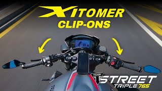 Clip-on installation for Triumph Street Triple 765RS! | Xitomer Clip-ons