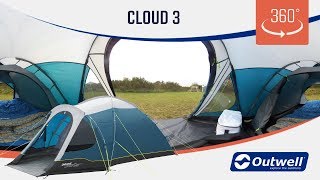 Outwell Cloud 3 Tent - 360 video (2019)