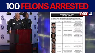 Nearly 100 repeat violent felons arrested in Dallas