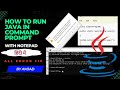 How to run Java programming in command prompt || How to run java program in Notepad ||  MrX Coding
