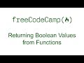 Returning Boolean Values from Functions - Free Code Camp