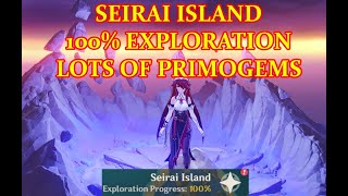 SEIRAI ISLAND 100 EXPLORATION (+TIMESTAMP) COMPLETE CHEST GUIDE GENSHIN IMPACT