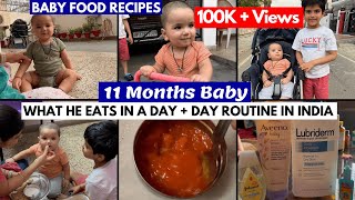 What My 11 Months Old Baby Eat in a Day \u0026Full Day Routine~Indian Weight Gain Recipes~Real Homemaking