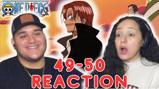 Zoro's Swords & Usopp Mans Up! First Time REACTION! One Piece 49-50