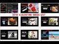 Valentine Day Week  List of 7 to 14 February 2018