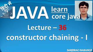 Constructor Chaining in java.Sub class constructor always calls super class no-args constructor.