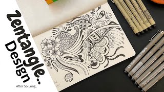 I Made This Zentangle in just 30 Minutes.... (satisfying)