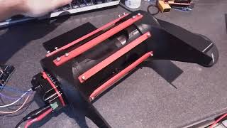 Hip motor test for biped robot.