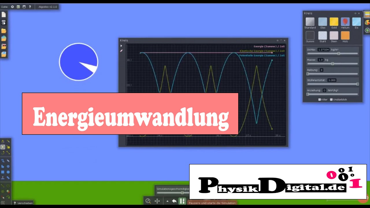 Energieumwandlung - Lage- Und Bewegungsenergie - Simulation - YouTube