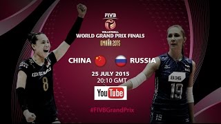 Live: China vs Russia - FIVB World Grand Prix Finals 2015