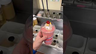 Red Cream Slush With Nerds 🥶😋 #foryou #icecream #food #mcdonalds #sonic