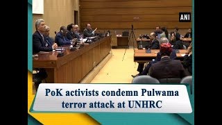 PoK activists condemn Pulwama terror attack at UNHRC - ANI News