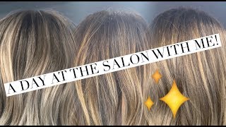 A DAY AT THE SALON WITH ME! 10 CLIENTS