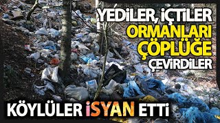 Bolu’da Ormanlara Atılan Çöpler Doğal Hayatı Tehdit Ediyor