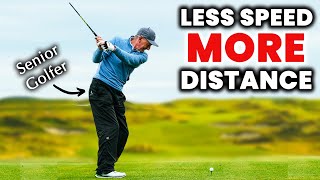 Swing SLOWER but hit the golf ball FURTHER - 3 things you need to know