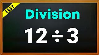 12 ÷ 3 = ? | 12 divided by 3 | 12/3