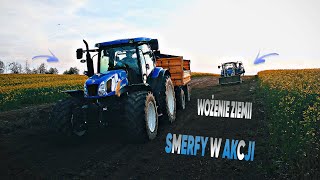 🔥PRZYWÓZ ZIEMI🔥 CIĘŻKI WYJAZD POD GÓRE🔥NEW HOLLAND T 6070 \u0026T5