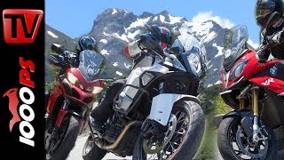 Reise Enduro Vergleich Alpen | BMW S 1000 XR, KTM Super Adventure, Ducati Multistrada