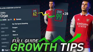📈Best tips on HOW TO GROW to YOUR PLAYERS better and faster | FIFA 23 career mode